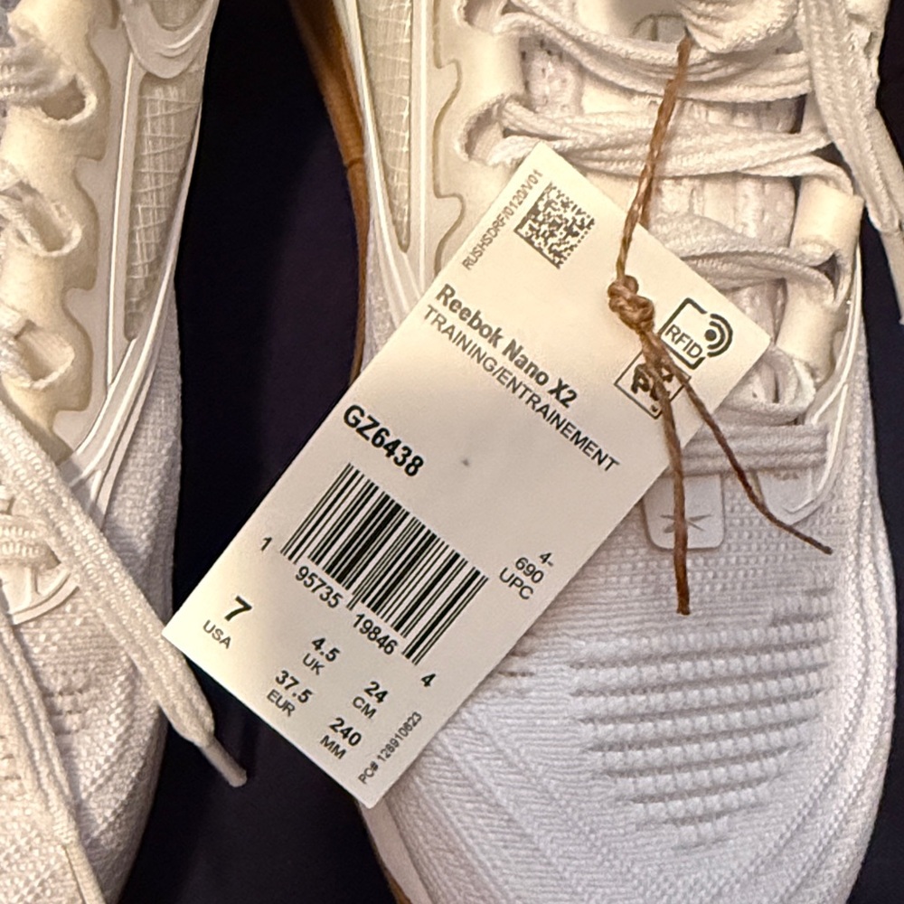 Reebok White Women’s Nano Training Sneakers with Gum Outsole